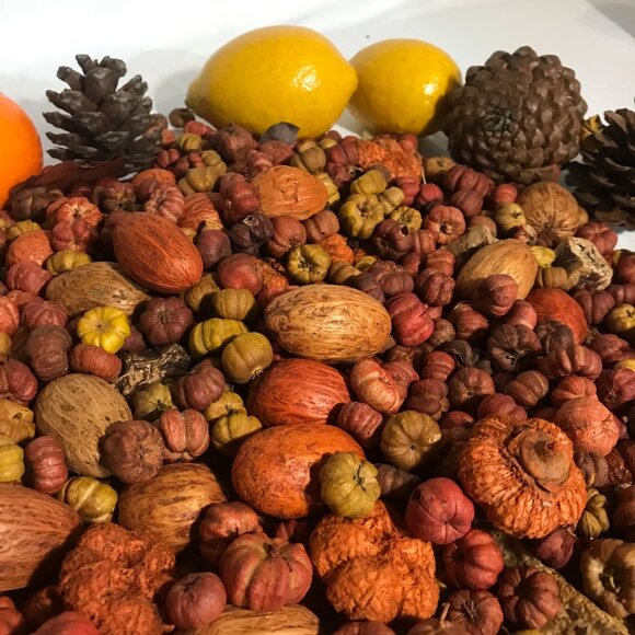 Potpourri Mix With Artificial Lemons & Oranges Fall Decor Premium Decorative - Picture 2 of 16